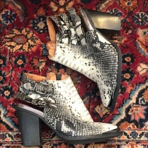 Jeffrey Campbell Snakeskin Booties